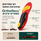 Orthoflexx™ – מדרסים לתמיכה יציבה בקשת, ליציבה נכונה יותר ולהפחתת עומסים