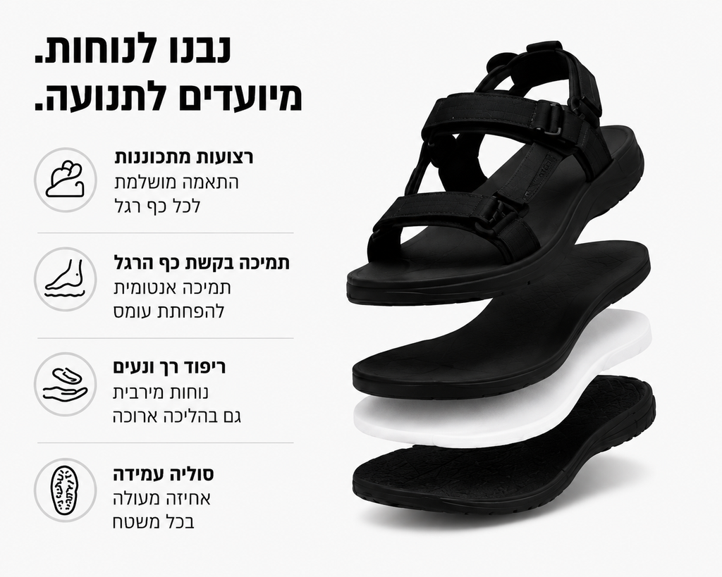 EasyStep™ – סנדלי הליכה והתאוששות אקטיבית לנפיחות, כאב וחוסר יציבות