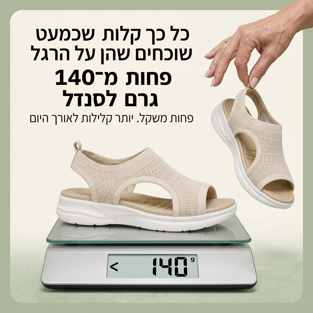 CloudStep™ – סנדלי נוחות קלי משקל שמרגישים כמו ללכת על עננים